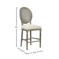 thumbnail image 2 of Chapelle Traditional Rattan Portrait Back Bar Stool - 24-inch Seat, 2 of 2