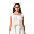 thumbnail image 1 of Gupgi Costume de Chat pour Femme, Ensemble Bandeau Oreilles de Chat+collier+queue+gants Patte de Chat, 1 of 8