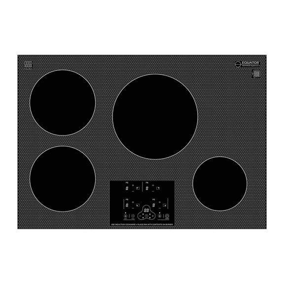 Equator 30" Built-In 4 Burner Induction Cooktop POWER BOOST Keep Warm 240V/7400W