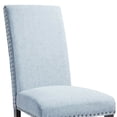 thumbnail image 3 of Side Chair with Fabric Seat and Nailhead Trim, Set of 2, Blue - Saltoro Sherpi, 3 of 5