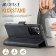 thumbnail image 2 of Decase Premium Magnetic Flip Wallet Case with RFID Blocking+Card Slots Durable TPU Shell Kickstand Phone Cover,Luxury PU Leather & TPU Material Shockproof Case for Samsung Galaxy Note 20 Ultra,Black, 2 of 11