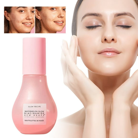 Skincare Serum Watermelon Glow Dew Drops Hydrating Makeup & Liquid Highlighter for Glowing 40Ml/.35oz Hydrating Essence Korean Fashion Beauty Product Must Haves for Women Essence for Face Flash Sale