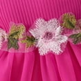 thumbnail image 5 of Wxirdiow Tulle Dress Baby Girls Newborn Baby Girl Flower Dress Toddler Sleeveless Tutu Tulle Dress Princess Wedding Birthday Party Dresses for Girls Hot Pink Size,18-24 Months, 5 of 7