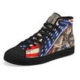 thumbnail image 6 of Deer Hunting High Top Canvas Shoes Sneakers Black Size 11.5, 6 of 7