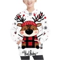 thumbnail image 2 of Girls Sweatshirt Pullover Crewneck Oversized Pullover Cotton Clothes Printed Long Sleeves Tops Casual Fleece Sweater with Pocket Fall Winter Warm Sweatshirts Kids Hoodies, 2 of 6
