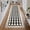 BLACK, variant on Checkered Washable Rug Runners for Hallways Non Slip,2x7 Black Kitchen Bathroom Runner Rug,Trellis Low Pile Indoor Carpet Runner for Bedroom Entryway Foyer