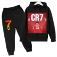 thumbnail image 3 of Conjunto de sudadera y pantalones deportivos para niños, conjunto de 2 piezas para niños y niñas, ropa para niños con estampado de avatar de Ronaldo, 3 of 5