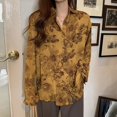 thumbnail image 4 of Pretty Comy Spring And Autumn New Korean Retro BF Wind Loose Casual Abstract Printed Ladies Long Sleeve Shirt, 4 of 6