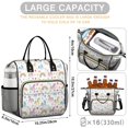 thumbnail image 5 of Unicorn and Star White Pattern Insulated Leakproof Lunch Box for Women, Large Lunch Bag for Tween Teen Adult, Loncheras Para Mujer for Work Beach Travel Picnic Camping, 5 of 6