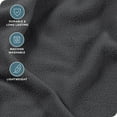 thumbnail image 4 of Bare Home Cozy Fleece Sheet Set - Extra Plush Polar Fleece - Deep Pocket - California King, Gray, 4 of 8