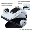 thumbnail image 2 of Parasol para cochecito LLUFO, universal, opaco, gris, 2 of 7