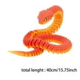 thumbnail image 4 of 2/1pcs 3D Printed Animals Snake Toys 3D Printed Articulated Snake 3D Animal Model Ornaments Home Office Desk Decor Toys Creative Festival Birthday Gifts For Frends, 4 of 7