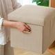 thumbnail image 5 of Reposabebés plegables de 12 pulgadas con almacenamiento - Taburete plegable tipo cubo para salón, dormitorio y residencia | Asientos y reposapiés multifuncionales, 5 of 5