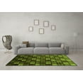 thumbnail image 3 of Ahgly Company Indoor Round Oriental Green Modern Area Rugs, 6' Round, 3 of 4