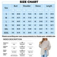 thumbnail image 3 of Workout Tops for Women Women's Fashion Square Neck Button Split T-Shirt Loose Solid Color Long Sleeve Top, 3 of 5