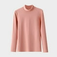 thumbnail image 2 of LIaqionyy Turtleneck Tops for Women Cotton Long Sleeve Thermal Underwear Base Layer Fall Winter Shirts, 2 of 3