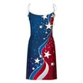 thumbnail image 5 of Party Dresses for Women Plus Size Dress Summer Womens Casual Printed V-neck Short Suspender Dress F Multicolor S, 5 of 5