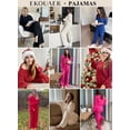 thumbnail image 3 of Ekouaer Womens Pajama Sets 2025 Fall Lounge Sweater Set Cute Fuzzy Fleece 2 Piece Long Sleeve Cozy Winter Pj Sweater Outfits, 3 of 6