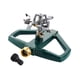 thumbnail image 1 of Aspersor de césped para jardín con base metálica, sistema de riego por aspersión de pulsante con rotación de 360 degree para patio, campo y césped., 1 of 8