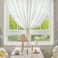 thumbnail image 1 of Cortinas Traslúcidas Con Textura Plisada Que Filtran La Luz. Fácil Instalación Con Adhesivo. Ideales Para La Decoración De Salas De Estar, Dormitorios Y Hogares., 1 of 7