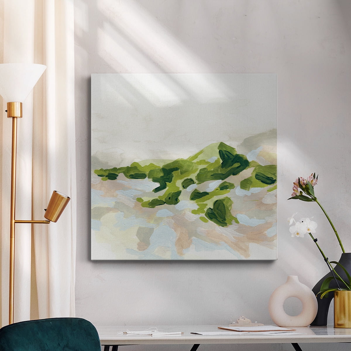 Wexford Home Emerald Hills II-Premium Gallery Wrapped Canvas, 32" x 32" - Ready to Hang