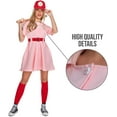 thumbnail image 4 of Morph Costumes Womens Baseball Costume Pink Dress Halloween Costumes For Women XL, 4 of 5