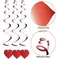 thumbnail image 3 of ER 48 Piezas de Remolinos Colgantes Decoración de Remolino de Corazón Rojo de Navidad, Decoraciones Colgantes en Espiral de Corazón Rojo del Día de San Valentín para Suministros de Fiesta de Cumpleaños de Bodas de Pascua Rojo Verde, 3 of 5