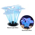 thumbnail image 5 of Soft Silicone Glowing Aquarium Mushroom Coral Aquatic Artificial Coral for Fish Tank Decoration Blue, 5 of 7