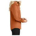 thumbnail image 3 of Womens Long Sleeve Easy Care Cotton/Polyester Shirt Texas Orange/Light Stone 5XL, 3 of 6