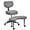 Gray, variant on Meditation Cross Legged Chair, ADHD Chair with Height Adjustable Backrest, Criss Cross Desk Use with Footrest and Wheels for Home Office, Flexible Design for Fidgety Sitters