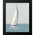 thumbnail image 2 of Mansfield, Kathy 12x14 Black Modern Framed Museum Art Print Titled - Sailboat in the Ocean, 2 of 5