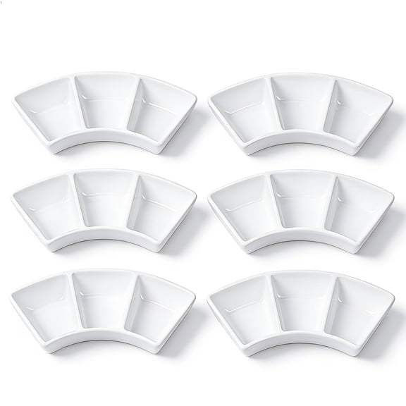 Ceramic Dipping Sauce Bowls Set - 3 Oz Dipping Dishes- Small Bowls for Sushi, BBQ or Fondue - Great for Different Sauce and Dip, Set of 6