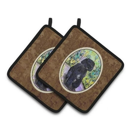 

Portuguese Water Dog Pair of Pot Holders