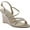 Beige, variant on touch ups women's paige wedge sandal, champagne shimmer, 6 m us