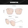thumbnail image 2 of Gafas de sol de montura grande, personalidad de la moda, gafas de sol de moda, hechas de PC y metal., 2 of 5