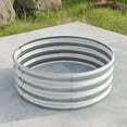 thumbnail image 6 of Round Raised Garedn Bed,32.08"*11.4" Metal Raised Beds,Outdoor Garden Raised Planter Box for Flowers, Herbs, Fruits,Silver, 6 of 7