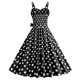 thumbnail image 3 of WILLBEST Vestido Casual Para Mujer, Sin Mangas, Cuello En V, Estampado De Lunares A Cuadros, Vestido Vintage De Retazos, Fiesta, Con Cremallera, Vestidos De Vuelo, 3 of 3