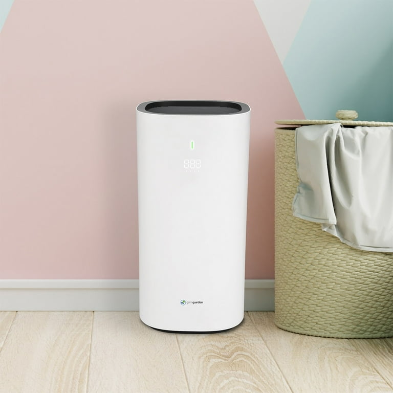 Germ Guardian Air Purifier with 360 Degree HEPA UV C Air Quality Monitor AC9600W