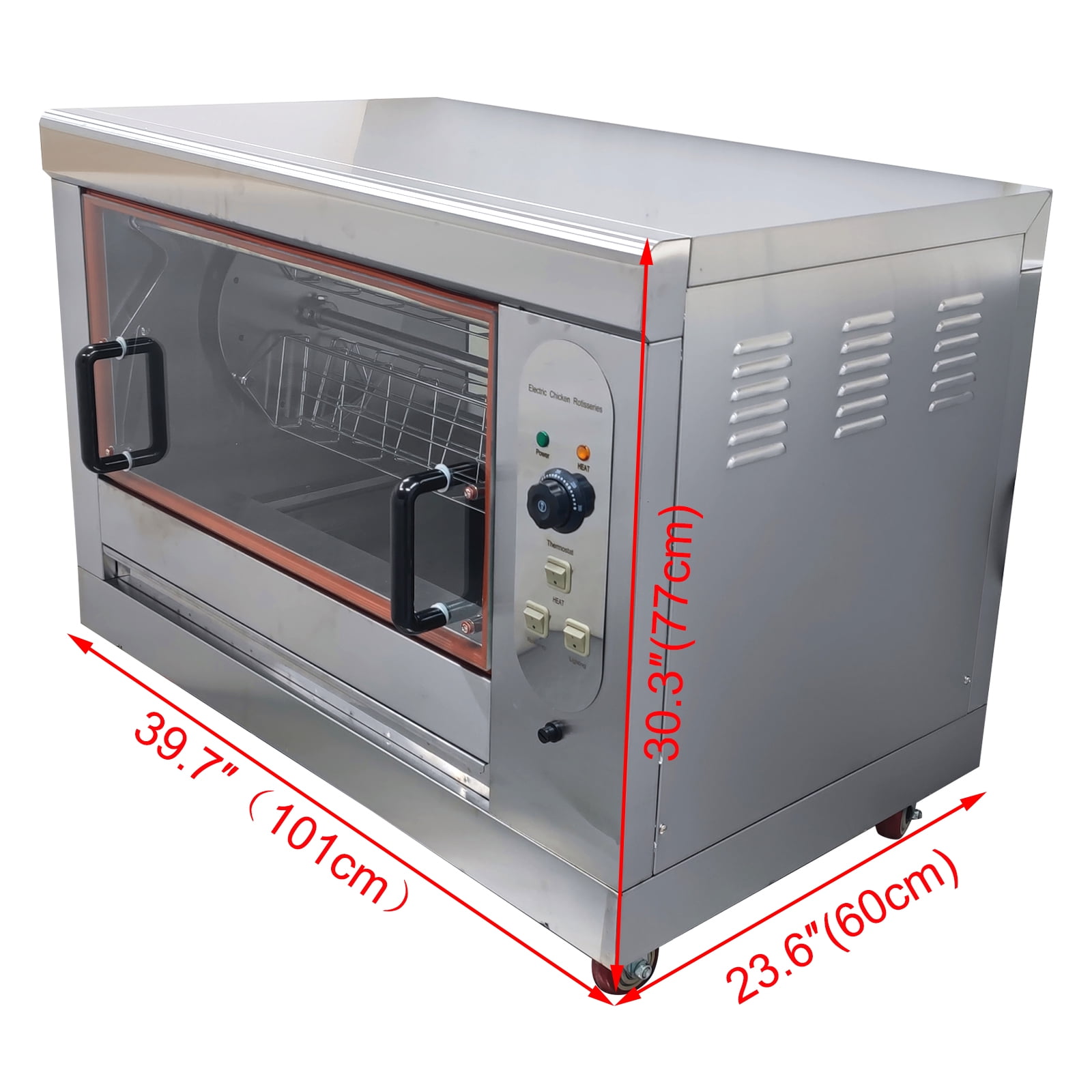 Electric Chicken Rotisserie Machine 220V Desktop Rotary Roaster Rotating Rotisserie Oven