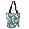 thumbnail image 2 of KLL Tote Bag for Women Beautiful Whales Print Shopping Grocery Reusable Bags for Office School Shopping Travel, 2 of 6
