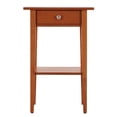 thumbnail image 3 of Pemberly Row Contemporary Manufactured Wood 1 Drawer Nightstand in Oak, 3 of 7