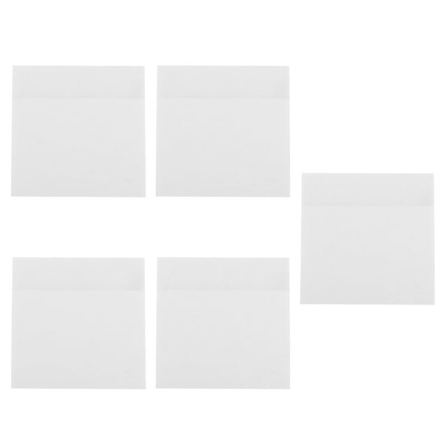 Weiweiguan 5 Pcs Blocs-Notes Mémo Imperméables Transparents Blocs-Notes Autocollants Fournitures Scolaires et de Bureau