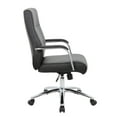 thumbnail image 4 of Boss Office Products Modern CaressoftPlus Vinyl High Back Conference Executive Chair, Black, 4 of 8