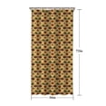 thumbnail image 5 of Beige Buffalo Pattern Shower Curtain 36"x72" ,Bathroom Decorative Shower Curtains Set with 12 Hooks,Modern Waterproof Washable Shower Curtain, 5 of 6