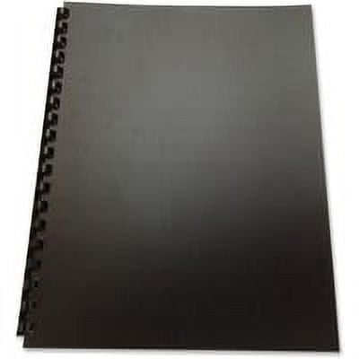 GBC Binding Presentation Covers - For Letter 8 1/2\\" x 11\\" Sheet - Square - Black - Polypropylene - 25 / Pack