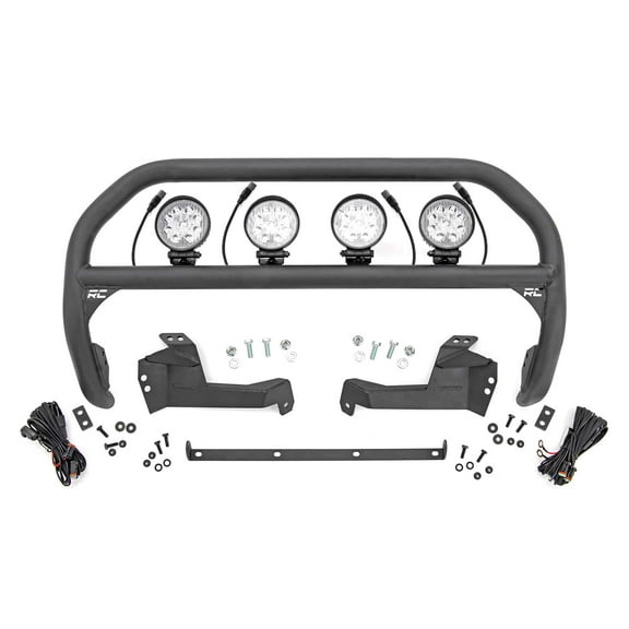 Rough Country Nudge Bar w/4" Round LEDs for 2021-2024 Ford Bronco Sport - 51044