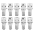thumbnail image 1 of Lot de 10 connecteurs BNC blancs à 90 degrés pour montage sur circuit imprimé, adaptateur 2 broches BNCQ9 pour systèmes de vidéosurveillance, 1 of 4