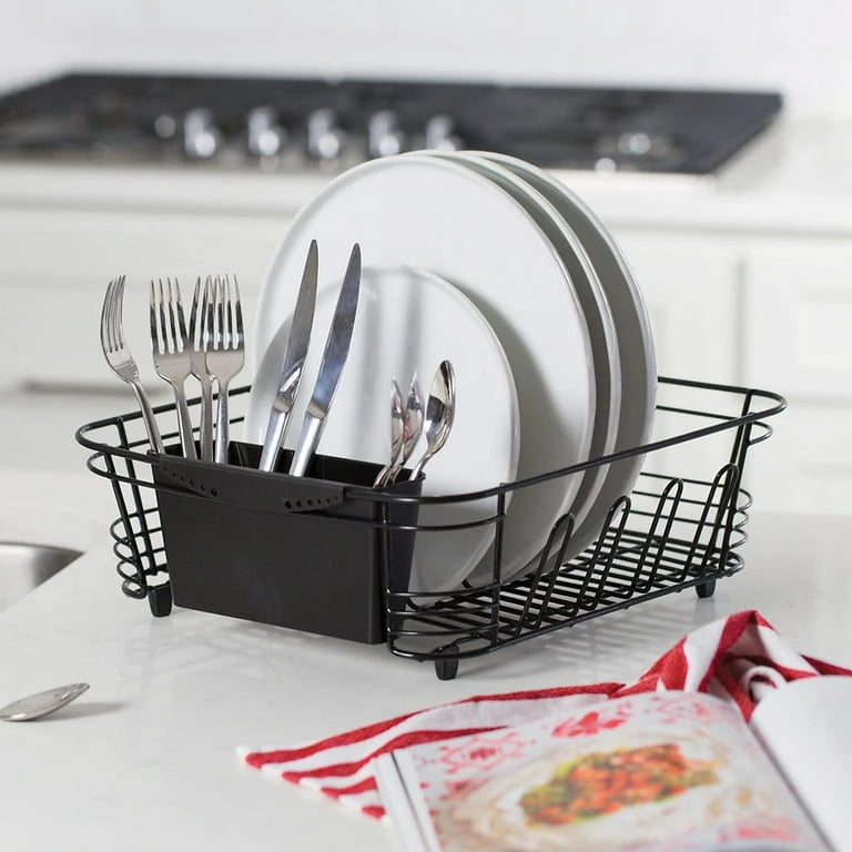 Knife Cutlery Drainer Black Better Houseware 1420/E 2-Piece Dish
