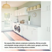 Prepac Armoir, Elite 32W x 35H x 20D White Wardrobe Closet & Cabinet - Functional Clothes Storage with Hanging Rail, Armoire Wardrobe - WEW-3264