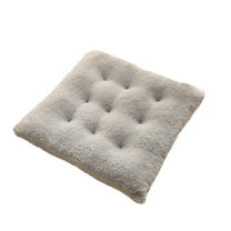 Square Floor Pillow, Large Meditation Seat Cushion for Adult, 16 inch Tufted Corduroy Solid Chair Pad, Thicken Soft Cotton Filled Seat Pads Non-Slip Floor Cushion for Living Room Tatami Patio